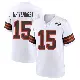 ＃15 Men's Charlie Whitehurst White Game Cleveland Browns 1946 Collection Alternate Jersey