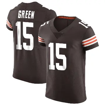 ＃15 Men's Taylen Green Brown Elite Cleveland Browns Vapor Jersey
