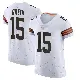 ＃15 Men's Taylen Green White Elite Cleveland Browns Vapor Jersey