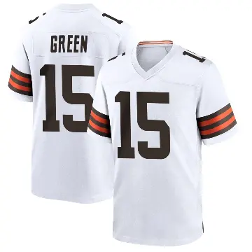 ＃15 Men's Taylen Green White Game Cleveland Browns Jersey