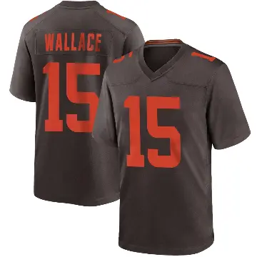 ＃15 Men's Tylan Wallace Brown Game Cleveland Browns Alternate Jersey