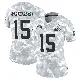 ＃15 Women's Charlie Whitehurst Arctic Camo Limited Cleveland Browns 2024 Salute to Service Jersey