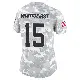 ＃15 Women's Charlie Whitehurst Arctic Camo Limited Cleveland Browns 2024 Salute to Service Jersey