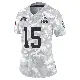 ＃15 Women's Taylen Green Arctic Camo Limited Cleveland Browns 2024 Salute to Service Jersey