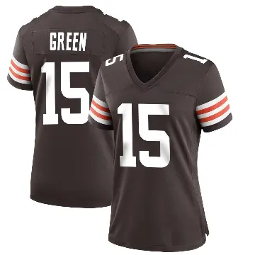 ＃15 Women's Taylen Green Brown Game Cleveland Browns Team Color Jersey