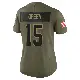 ＃15 Women's Taylen Green Olive Limited Cleveland Browns 2025 Salute to Service Jersey