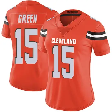 ＃15 Women's Taylen Green Orange Limited Cleveland Browns Alternate Vapor Untouchable Jersey