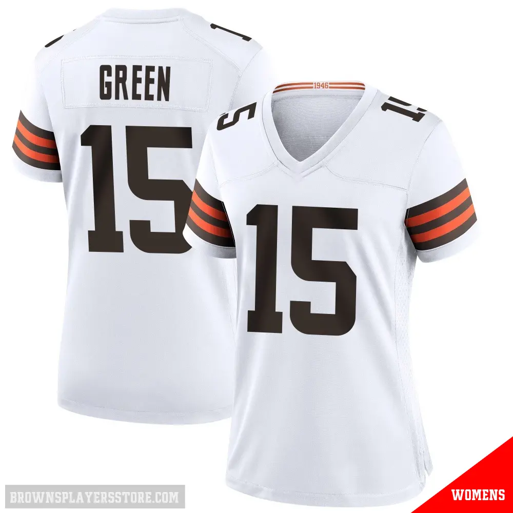 ＃15 Women's Taylen Green White Game Cleveland Browns Jersey