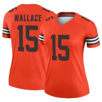 ＃15 Women's Tylan Wallace Orange Legend Cleveland Browns Inverted Jersey