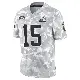 ＃15 Youth Charlie Whitehurst Arctic Camo Limited Cleveland Browns 2024 Salute to Service Jersey