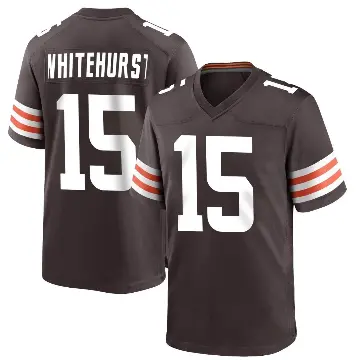 ＃15 Youth Charlie Whitehurst Brown Game Cleveland Browns Team Color Jersey