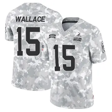 ＃15 Youth Tylan Wallace Arctic Camo Limited Cleveland Browns 2024 Salute to Service Jersey