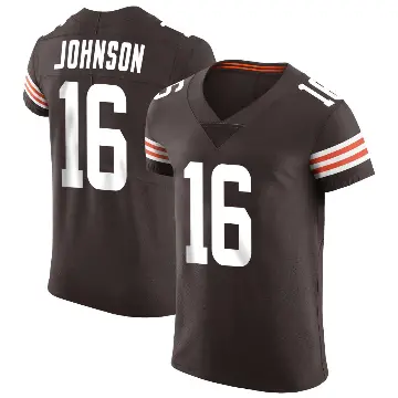 ＃16 Men's Diontae Johnson Brown Elite Cleveland Browns Vapor Jersey