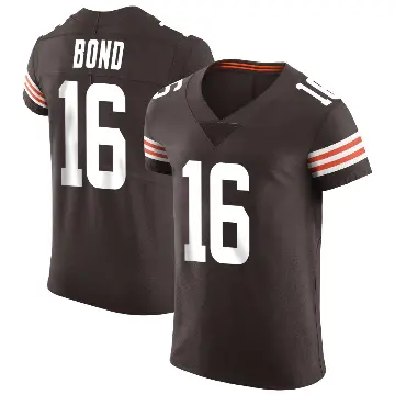 ＃16 Men's Isaiah Bond Brown Elite Cleveland Browns Vapor Jersey