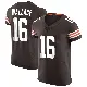 ＃16 Men's Tylan Wallace Brown Elite Cleveland Browns Vapor Jersey