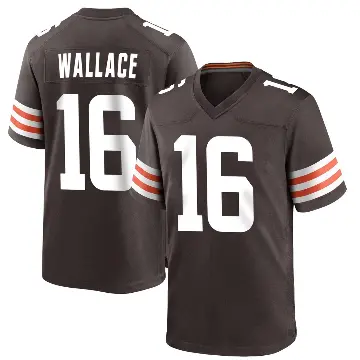 ＃16 Men's Tylan Wallace Brown Game Cleveland Browns Team Color Jersey
