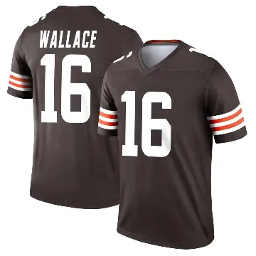 ＃16 Men's Tylan Wallace Brown Legend Cleveland Browns Jersey