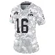 ＃16 Women's Diontae Johnson Arctic Camo Limited Cleveland Browns 2024 Salute to Service Jersey