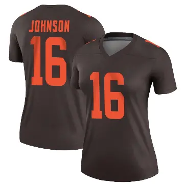 ＃16 Women's Diontae Johnson Brown Legend Cleveland Browns Alternate Jersey