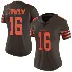 ＃16 Women's Diontae Johnson Brown Limited Cleveland Browns Color Rush Jersey