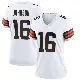 ＃16 Women's Diontae Johnson White Game Cleveland Browns Jersey