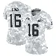 ＃16 Women's Isaiah Bond Arctic Camo Limited Cleveland Browns 2024 Salute to Service Jersey