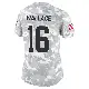 ＃16 Women's Tylan Wallace Arctic Camo Limited Cleveland Browns 2024 Salute to Service Jersey
