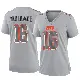 ＃16 Women's Tylan Wallace Gray Game Cleveland Browns Atmosphere Fashion Jersey