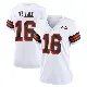 ＃16 Women's Tylan Wallace White Game Cleveland Browns 1946 Collection Alternate Jersey