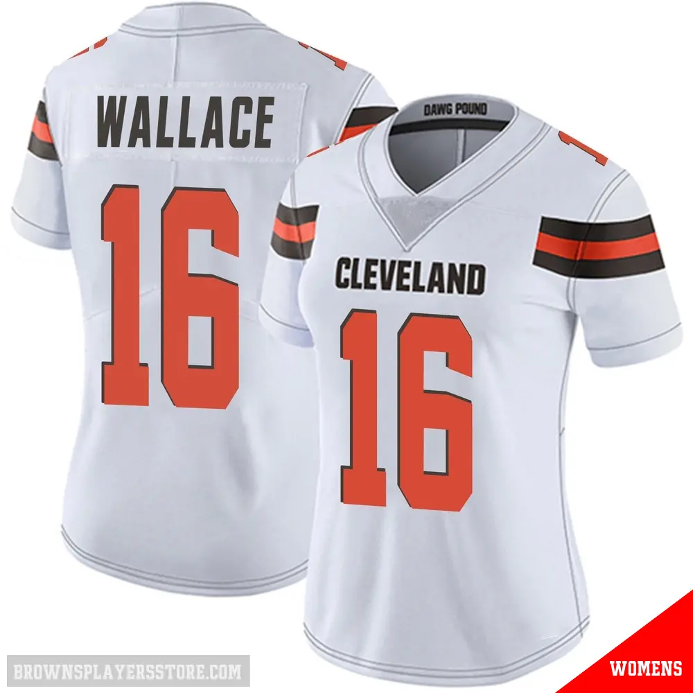 ＃16 Women's Tylan Wallace White Limited Cleveland Browns Vapor Untouchable Jersey