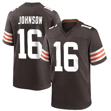 ＃16 Youth Diontae Johnson Brown Game Cleveland Browns Team Color Jersey