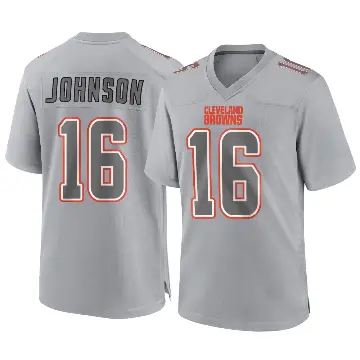 ＃16 Youth Diontae Johnson Gray Game Cleveland Browns Atmosphere Fashion Jersey