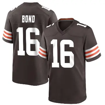 ＃16 Youth Isaiah Bond Brown Game Cleveland Browns Team Color Jersey