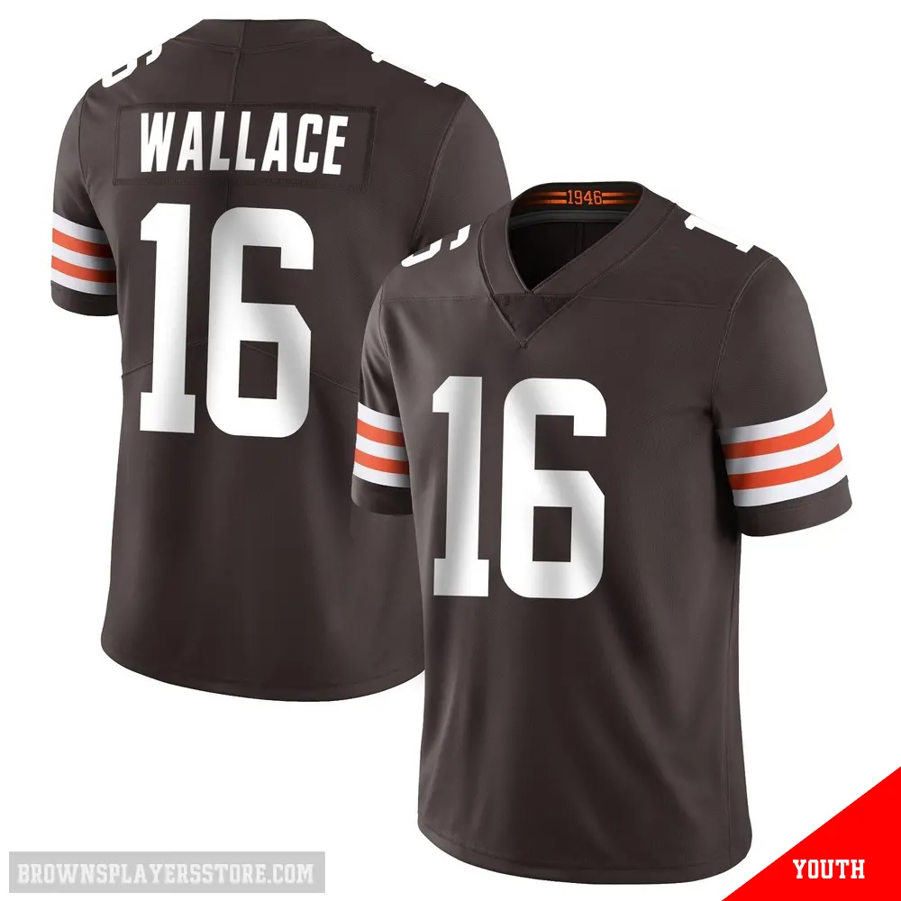 ＃16 Youth Tylan Wallace Brown Limited Cleveland Browns Team Color Vapor Untouchable Jersey