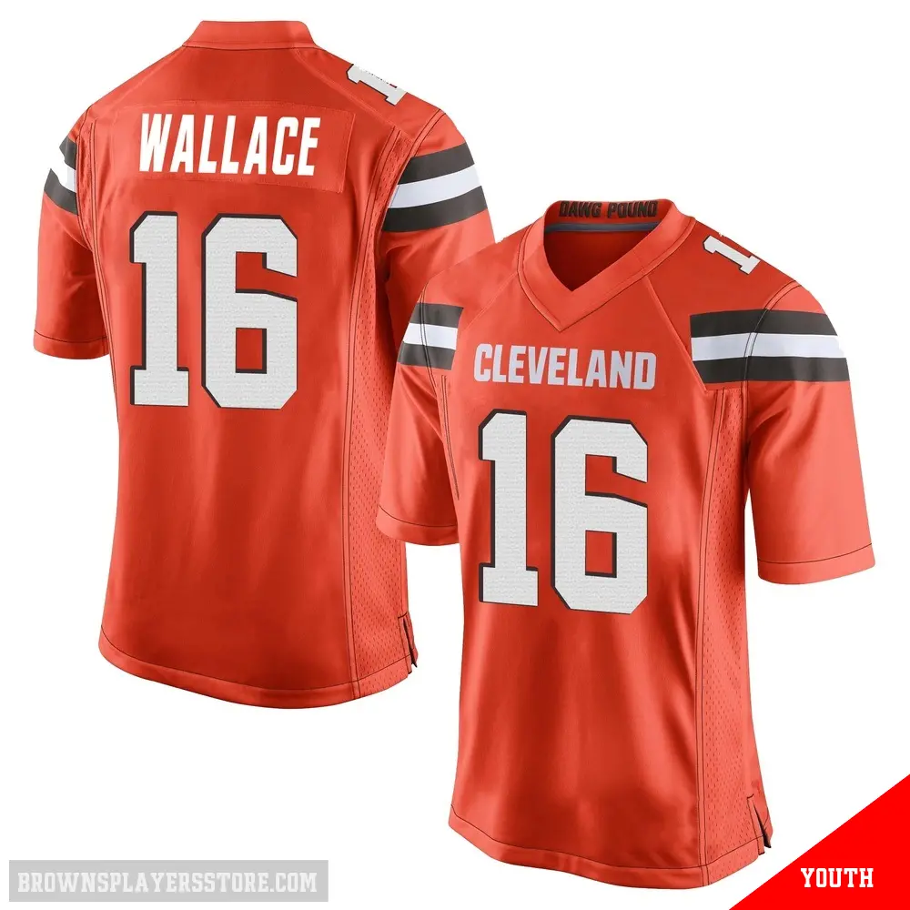 ＃16 Youth Tylan Wallace Orange Game Cleveland Browns Alternate Jersey