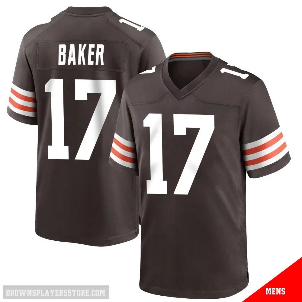 ＃17 Men's Jerome Baker Brown Game Cleveland Browns Team Color Jersey