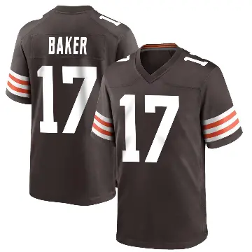 ＃17 Men's Jerome Baker Brown Game Cleveland Browns Team Color Jersey