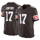 ＃17 Men's Jerome Baker Brown Limited Cleveland Browns Vapor F.U.S.E. Jersey