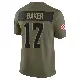 ＃17 Men's Jerome Baker Olive Limited Cleveland Browns 2025 Salute to Service Jersey