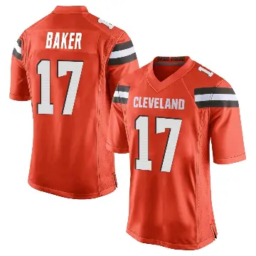 ＃17 Men's Jerome Baker Orange Game Cleveland Browns Alternate Jersey