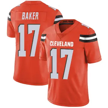 ＃17 Men's Jerome Baker Orange Limited Cleveland Browns Alternate Vapor Untouchable Jersey