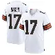 ＃17 Men's Jerome Baker White Game Cleveland Browns Jersey