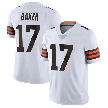 ＃17 Men's Jerome Baker White Limited Cleveland Browns Vapor Untouchable Jersey