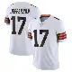 ＃17 Men's Justin Jefferson White Limited Cleveland Browns Vapor Untouchable Jersey