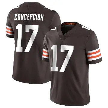 ＃17 Men's KC Concepcion Brown Limited Cleveland Browns Team Color Vapor Untouchable Jersey