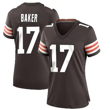 ＃17 Women's Jerome Baker Brown Game Cleveland Browns Team Color Jersey