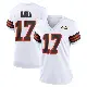 ＃17 Women's Jerome Baker White Game Cleveland Browns 1946 Collection Alternate Jersey