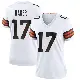 ＃17 Women's Jerome Baker White Game Cleveland Browns Jersey