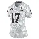＃17 Women's Justin Jefferson Arctic Camo Limited Cleveland Browns 2024 Salute to Service Jersey