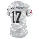 ＃17 Women's Justin Jefferson Arctic Camo Limited Cleveland Browns 2024 Salute to Service Jersey